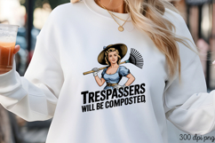 Sassy Gardening Pinup Girl Sublimation PNG Product Image 5
