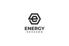 Hexagon Letter E Logo Design Vector Template Product Image 3