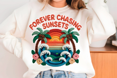 Faux Yarn sticker Summer PNG, Beach Vibes Png Product Image 6