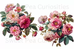 Flowers, Junk Journal, PNG, Clipart, Ephemera, Botanical Product Image 3