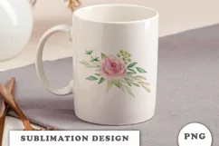 Watercolor flowers bouquet PNG Product Image 3