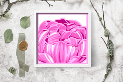 Peonies paper flowers cricut machine / Peonies layered paper Product Image 3