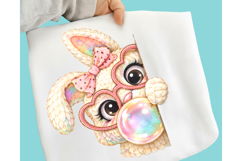 Faux Yarn Easter PNG, Easter Bunny PNG, Faux yarn Bunny PNG Product Image 7