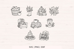 Fall SVG Bundle | 18 Hand Drawn Autumn Designs Product Image 3