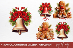 Magical Christmas Celebration Clipart Sublimation Product Image 1