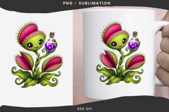 Cute halloween venus flytrap png design for T-shirts Product Image 4
