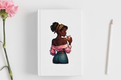 Motivational Melanin woman Sublimation PNG, Graphic Illustra Product Image 3