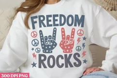 Freedom Rocks PNG, 4th Of July Sublimation PN Product Image 3