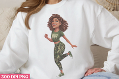 Empowering Black Girl Clipart PNG Product Image 1