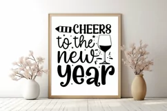 Cheers to the new year SVG, Happy New Year SVG Product Image 3