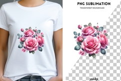 Valentine flower png design for T-shirts Product Image 3