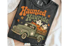 Vintage Halloween PNG | Haunted Ghost Hayride PNG Product Image 2