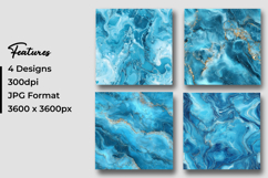 Blue Marble Texture Digital Paper Product Image 3