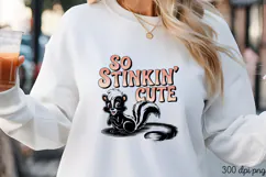 So Stinkin' Cute PNG,Baby Animal Nursery Sublimation PNG Product Image 3