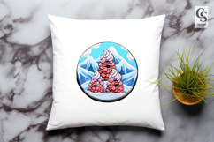 Snow Pine Cones Clipart Sublimation PNG Product Image 3