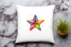 Pinata Star Colorful Fiesta Watercolor Clipart PNG Product Image 2