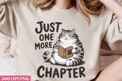 Just one more chapter PNG, Funny Animal Sublimation PNG Product Image 3