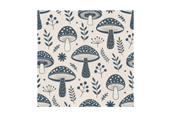 Scandinavian Mushroom Folk Minimalist Paper, Digital Paper Product Image 3