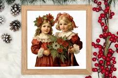 Vintage Christmas Clipart, Vintage Christmas Clipart Product Image 3
