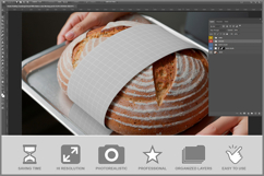 Hands Holding Sourdough Bread Wi PSD Product Image 2