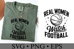 Real Women watch Football Svg | Game Day Svg | Shirt Svg Product Image 3
