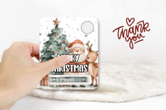 Watercolor Santa Claus Money Card, Christmas Gift Cards PNG Product Image 3