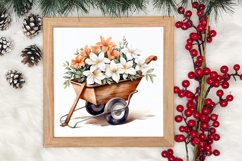 Watercolor Christmas Farm Clipart Product Image 3