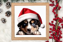 Christmas Peeking Dogs Clipart, Christmas PNG Product Image 4
