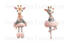 Giraffe, Shabby Chic, Ephemera, PNG, Clipart Product Image 3