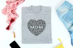 Best Mom Ever SVG | Mothers Day SVG | Floral Heart SVG Product Image 4