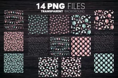 Cute Baby Girl Backgrounds, Unikorns and Rainbows Patterns Product Image 5