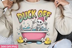Duck off PNG, Funny Skeleton Sublimation PNG Product Image 3