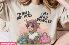 I&#039;m not a hot mess i&#039;m PNG, Funny Animal Sublimation PNG Product Image 3
