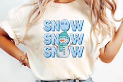Cute Snowman Winter Sublimation, Christmas Png Product Image 3
