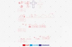 Easter Risen Stand decor SVG, Easter Day Svg Product Image 2