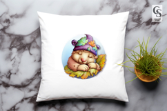 Cute Sleeping Bear Clipart Sublimation PNG Product Image 3