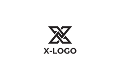 Geometric Letter X Logo Design Vector Product Image 3