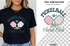 Pickleball Social Club PNG | Girly Pickleball Design | Cute Product Image 3