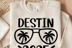 Destin 2025 SVG, Destin Holidays PNG, Summer Vacation Shirt Product Image 3