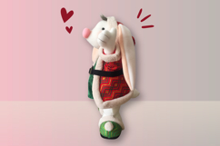 Bunny with Slippers Sewing Pattern Product Image 3