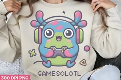 Gamesolotl PNG, Funny Axolotl Sublimation PNG Product Image 3