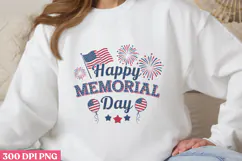 Happy Memorial Day PNG, Memorial Day Sublimation PNG Product Image 1