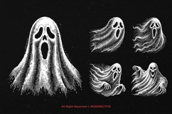 10 Bundle Dark Art Ghost Spooky Gothic Horror Scary Tattoo Product Image 5