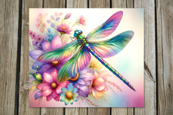 Dragonfly | 4 magic skinny tumbler Sublimation designs Product Image 4