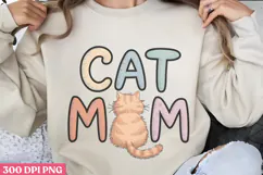Cat Mom PNG, Cat Mom Sublimation PNG Product Image 1
