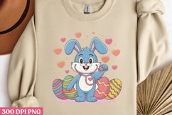 Bunny PNG, Retro Nurse Easter Sublimation P Product Image 3