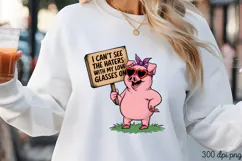 I CAN T SEE THE HATERS WITH MY WINE GLASSES ON PNG Product Image 1