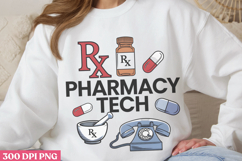 Pharmacy tech PNG, Pharmacy Technician Sublimation PNG Product Image 3