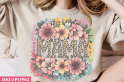 Floral Mama Mom Sublimation PNG Product Image 3