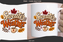 Autumn phrase png design for T-shirts Product Image 3